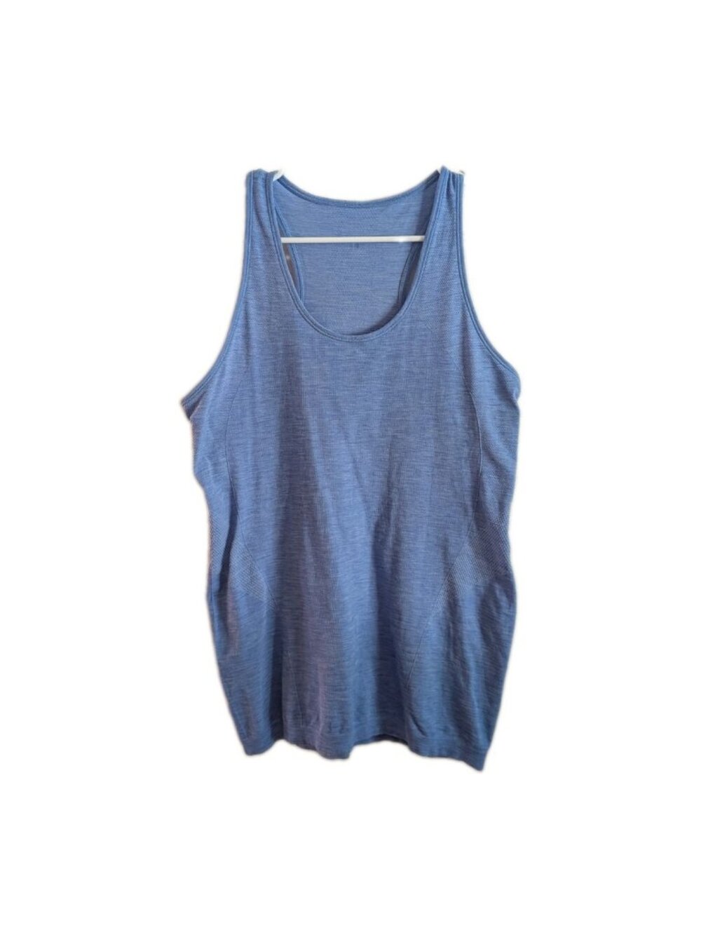 Sweaty Betty Athlete Seamless Workout Tank Top XL Blue Heathered Racerback